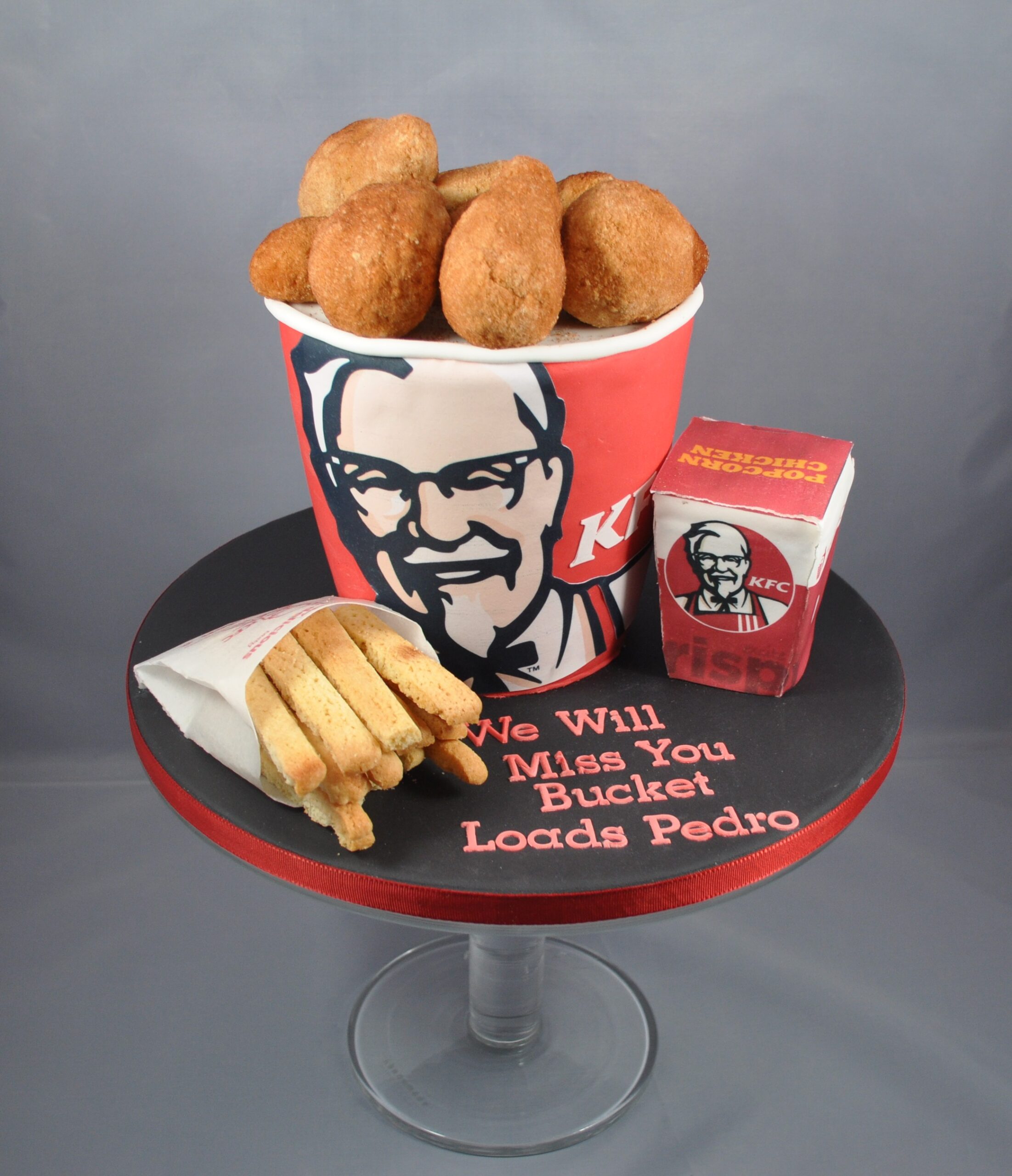 Fried chicken bucket cake