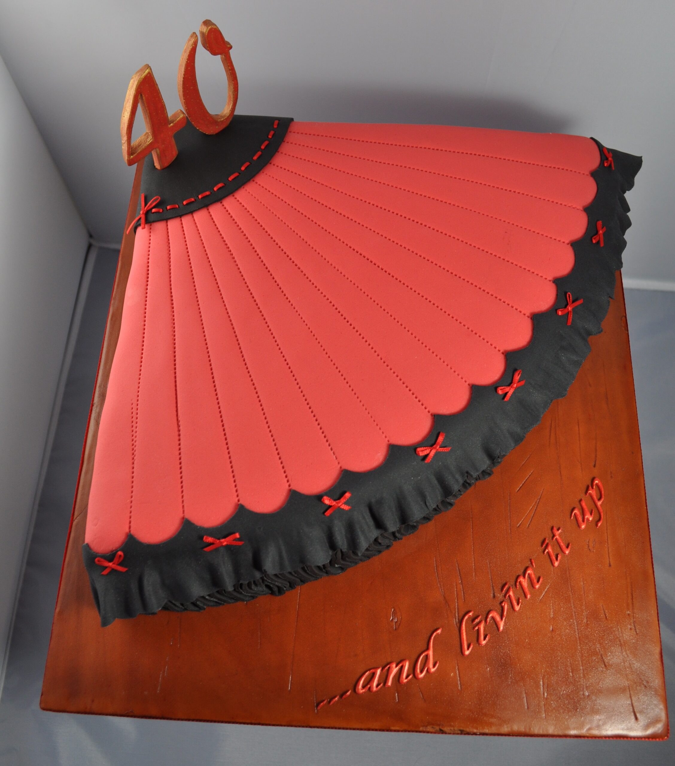 Flamenco fan cake